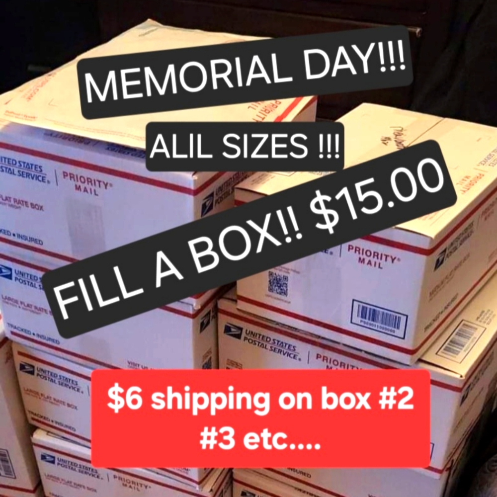 FILL A BOX 5# $15 CLOSET CLEARANCE